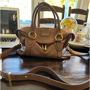 Marc Jacobs leather satchel with practical and removable cross body strap